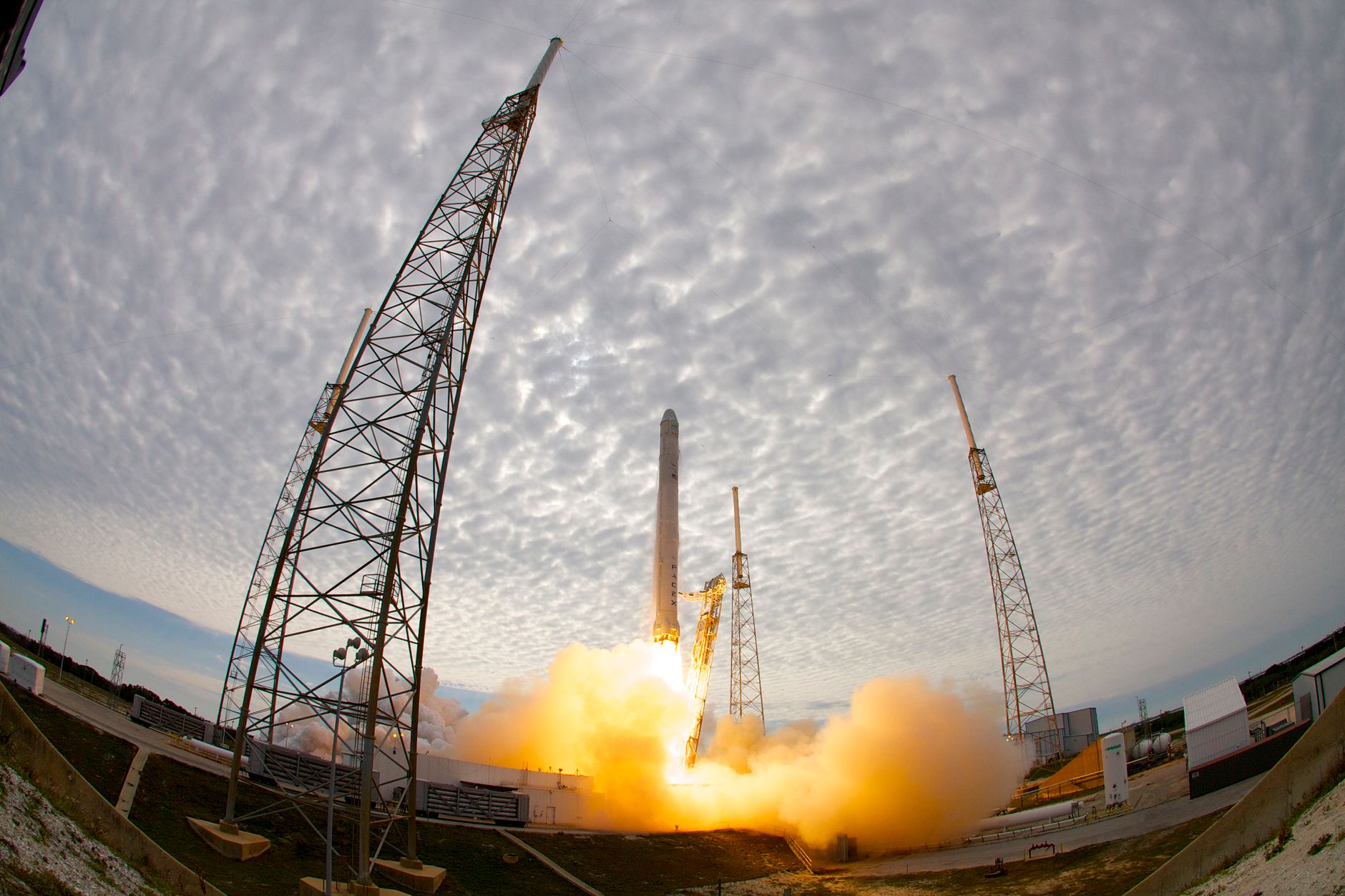 rocket launched into orbit